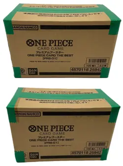 Lot of (2) One Piece Japanese PRB-01 The Best Premium Booster Box Case Sealed - Image 1