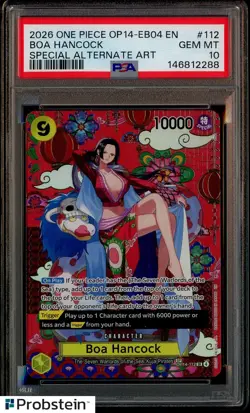 2026 One Piece OP14-EB04 EN Special Alternate Art #112 Boa Hancock PSA 10 - Image 1