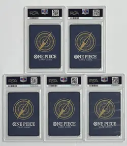 5x PSA 10 One Piece Chinese 1st Anniversary Luffy Zoro Chopper Sanji Robin Set - Image 2