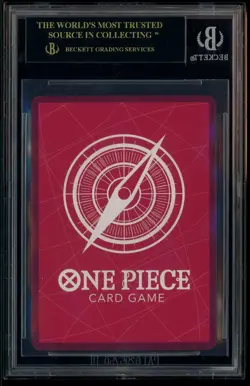 2025 BVB X ONE PIECE MATCH DAY PROMOS #003 MONKEY D. LUFFY BGS 10 BLACK LABEL - Image 3