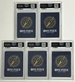 Lot (5) PSA 10 Five Elders Demon God Pack One Piece Sequential AA PSA 10 Set - Image 2