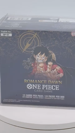 One Piece EN Romance Dawn Booster Box Sealed Wave 1 Blue Bottom w/ Plastic Case - Image 2