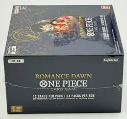 One Piece EN Romance Dawn Booster Box Sealed Wave 1 Blue Bottom w/ Plastic Case - Image 3