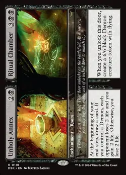 Unholy Annex Ritual Chamber 1x MtG Duskmourn: House of Horror SP/NM - Image 1