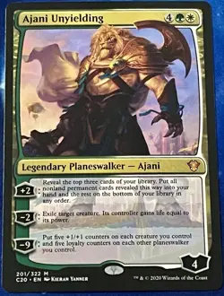 Ajani Unyielding - Commander 2020 - MTG Magic - NM - Rare - Image 1