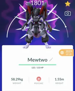 Pokemon Go PTC Acc, Guaranteed Lucky Armor Mewtwo - Image 1