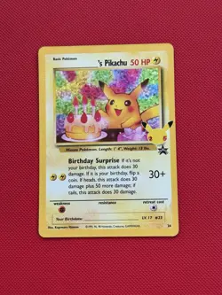 Pokemon TCG Birthday Pikachu Promo Holo 24/53 English - Image 1