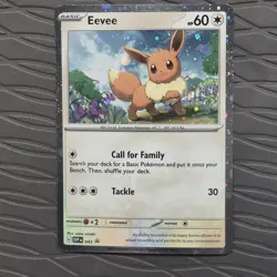 Eevee SVP 43 Pokemon Card Black Star Promo Cosmos Holo NM - Image 1