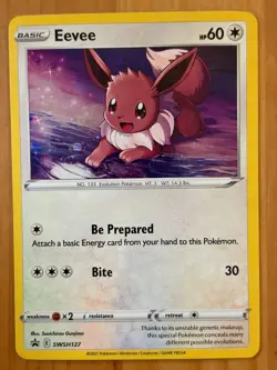Eevee SWSH127 Cosmos Holo LP - Sword & Shield Promo 2021 - Pokemon TCG - Image 1