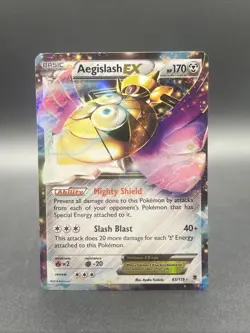 Pokemon Aegislash EX TCG Holo Ultra Rare Card 65/119 Phantom Forces NM - Image 1