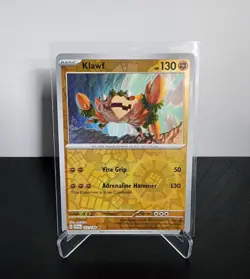 Pokemon TCG Klawf Scarlet & Violet Base Set 122/198 Reverse Holo Rare NM/M - Image 1
