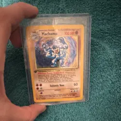 Pokemon Machamp Base Set 1st Edition Holo Rare 8/102 100 HP 1999 - Image 1