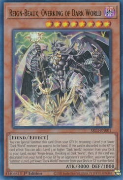 1X LP Reign-Beaux, Overking of Dark World - SR13-EN001 - Ultra Rare 1st yugioh - Image 1
