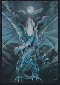 (50)YuGiOh Small Size Blue-Eyes White Dragon Card Sleeves 63x90mm 50 Sleeves - Image 1