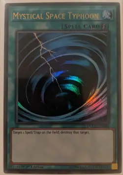 YuGiOh Mystical Space Typhoon Ultra Rare 1st Edition DUOV-EN086 - Image 1