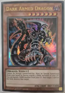 YuGiOh Dark Armed Dragon Ultra Rare 1st Edition BLMR-EN054 - Image 1