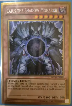 YuGiOh Caius the Shadow Monarch Gold Rare PGLD-EN066 - Image 1