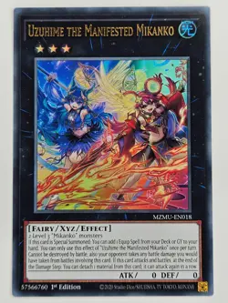 YuGiOh - MZMU-EN018 Uzuhime the Manifested Mikanko - Ultra Rare - Image 1