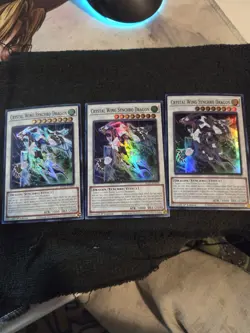 x3 Crystal Wing Synchro Dragon RA02-EN029 Super Rare - Image 1