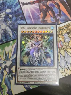 Crystal Clear Wing Over Synchro Dragon - SUDA-EN039 - Ultra Rare - Image 1