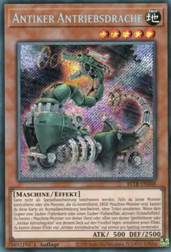 yugioh Antiker Antriebdrache BLTR-DE048 SECRET RARE 1AUFLAGE DEUTSCH - Image 1