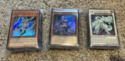 *** 100 YUGIOH CARDS *** MIXED NO DUPLICATES LOT! W/ 20 RARES AND HOLOS - Image 1