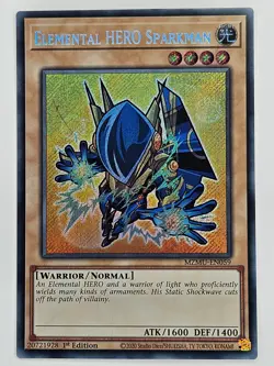 YuGiOh - MZMU-EN059 Elemental HERO Sparkman - Secret Rare - Image 1