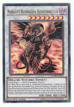 Yu-GI-OH Narblicht Rotdrachen Erzunterweltler Ultra Rare DUDE-DE013 NEU! - Image 1