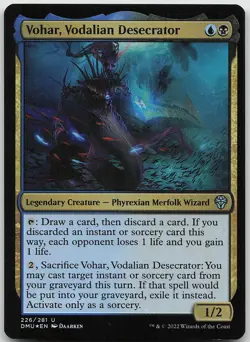 Vohar, Vodalian Desecrator FOIL 226 Uncommon Dominaria United NM MTG - Image 1