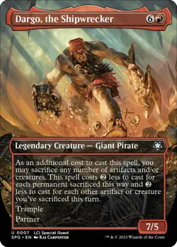 MTG Foil - Dargo, the Shipwrecker (Borderless) - 7 / NM / English - Image 1