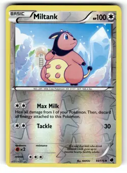 Pokemon: Plasma Freeze Miltank #93/116 Uncommon,Reverse Holo .VO5 - Image 1