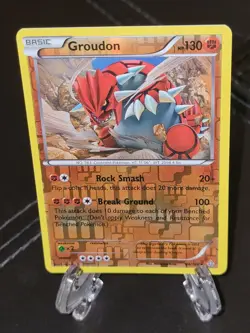 Groudon 84/160, Reverse Holo Rare, 2015 Primal Clash, LP - Pokemon TCG - Image 1