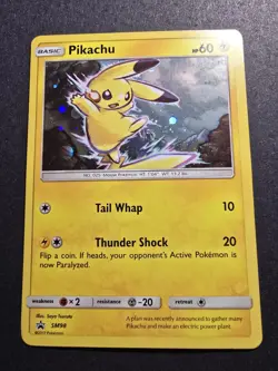 Pokemon 2017 Pikachu SM98 Sun & Moon Cosmos Holo W/Galaxy Swirl - Image 1
