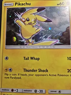 Pokemon 2017 Pikachu SM98 Sun & Moon Cosmos Holo W/Galaxy Swirl - Image 2