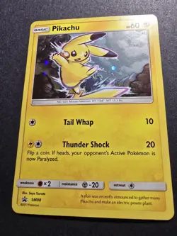 Pokemon 2017 Pikachu SM98 Sun & Moon Cosmos Holo W/Galaxy Swirl - Image 3