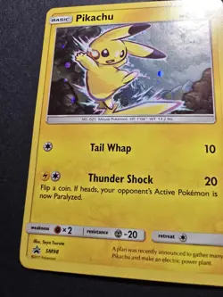 Pokemon 2017 Pikachu SM98 Sun & Moon Cosmos Holo W/Galaxy Swirl - Image 4