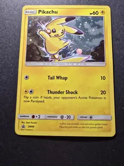 Pokemon 2017 Pikachu SM98 Sun & Moon Cosmos Holo W/Galaxy Swirl - Image 5