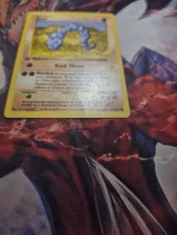 Onix 56/102 Shadowless 1st Edition Base Set Pokemon Card HP - Image 3