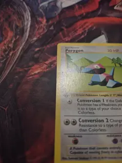 Pokemon TCG Porygon 1st Edition Shadowless Base Set 39/102 MP - Image 3