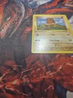 Diglett 47/102 1st Edition Shadowless Base Set Pokemon Card Game 1999 WOTC MP - Image 4