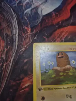 Diglett 47/102 1st Edition Shadowless Base Set Pokemon Card Game 1999 WOTC MP - Image 5