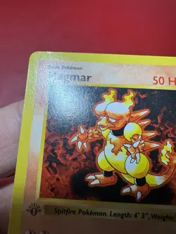 Magmar 36/102 Shadowless 1st Edition Base Set Pokemon Card MP - Image 3