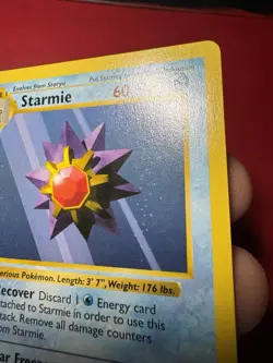 Starmie 64/102 Shadowless 1st Edition Base Pokemon Card LP - Image 4