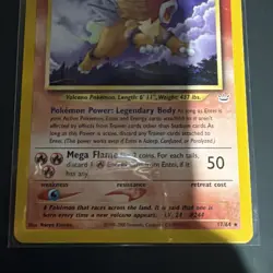 Pokemon Entei Rare 17/64 Neo Revelation WOTC 2001 Non-Holo LP - Image 3