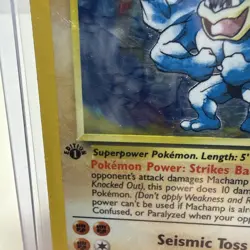 Pokemon TCG Machamp Holo Rare 1st Edition Base Set 8/102 - Image 3