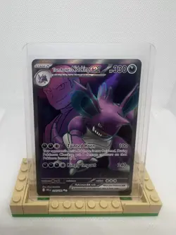 Team Rockets Nidoking EX 216/182 Destined Rivals Ultra Rare Full Art Pokemon NM - Image 1
