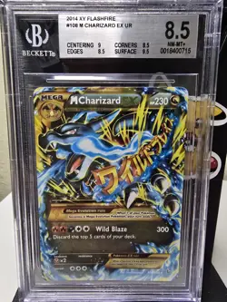 2014 Pokemon Flashfire M Charizard EX Holo Ultra Rare #108 XY MINT BGS 8.5 - Image 1