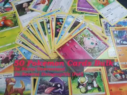 50 Pokemon Cards Bulk **Custom Booster**Rares/ Foil Guaranteed** No Duplicates - Image 1