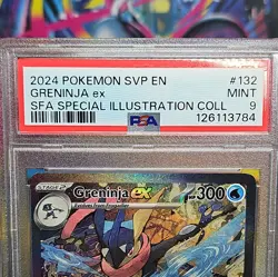 PSA 9 Greninja ex 132 Scarlet & Violet Holo Black Star Promo Pokemon Card - Image 2