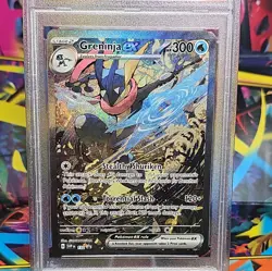 PSA 9 Greninja ex 132 Scarlet & Violet Holo Black Star Promo Pokemon Card - Image 3